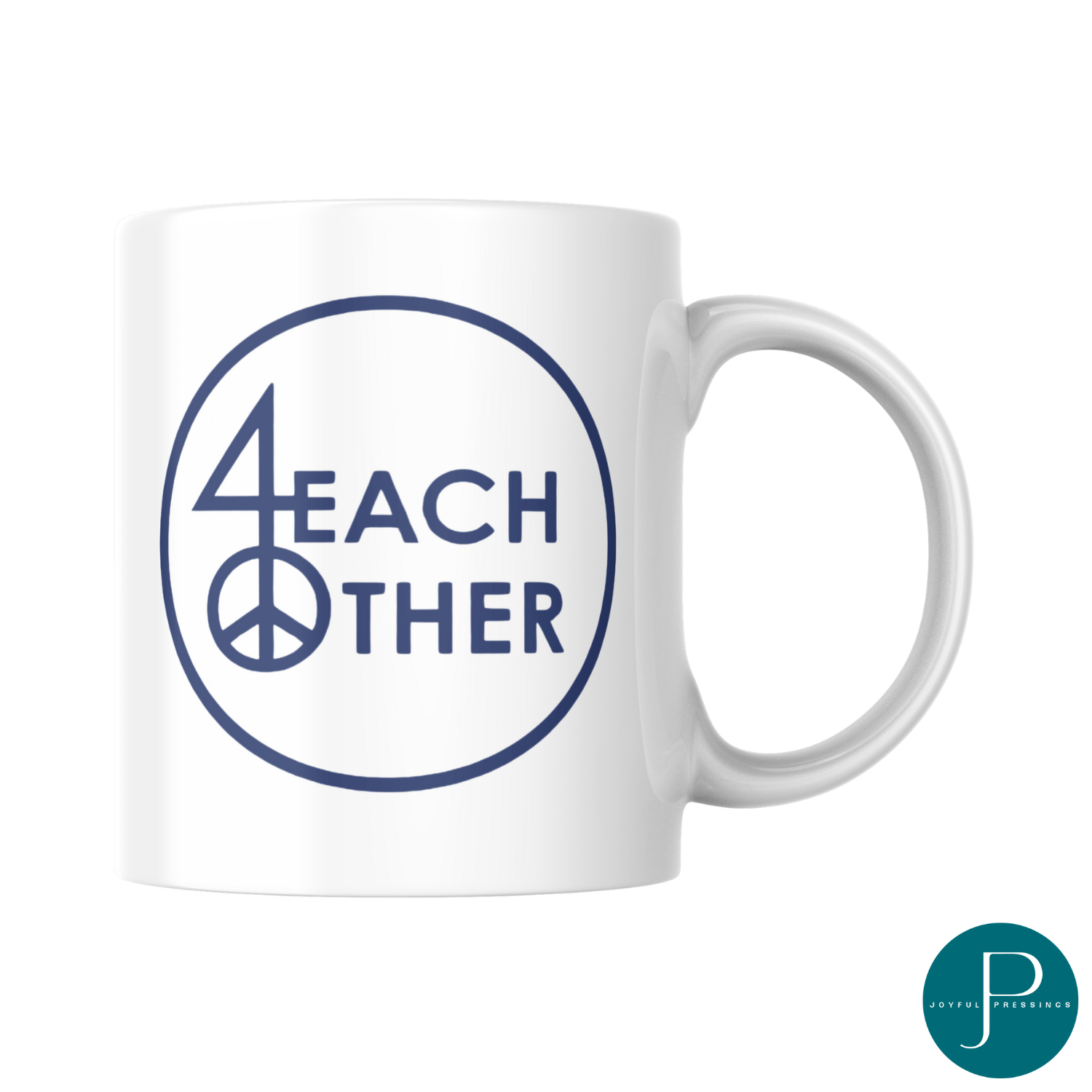 product mockup of 4 Each Other white mug - front