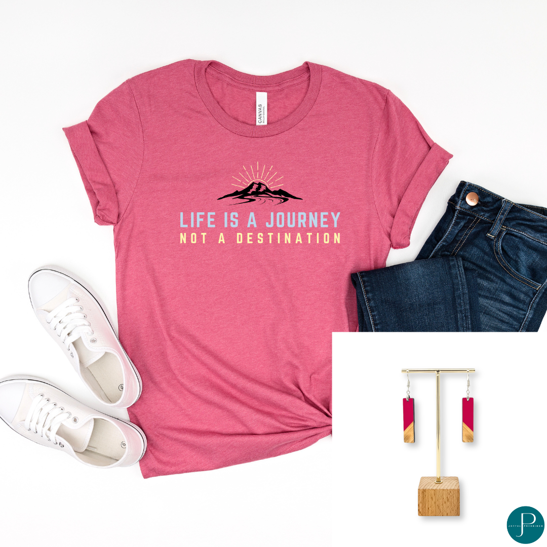 August 2024 club tee and earrings