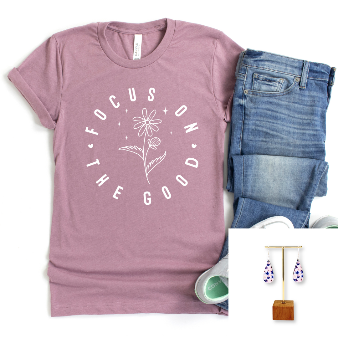 Joyful Pressings Club+ February 2025 tee and accessory