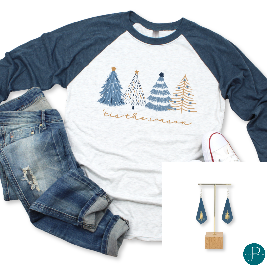 November 2024 club tee and earrings