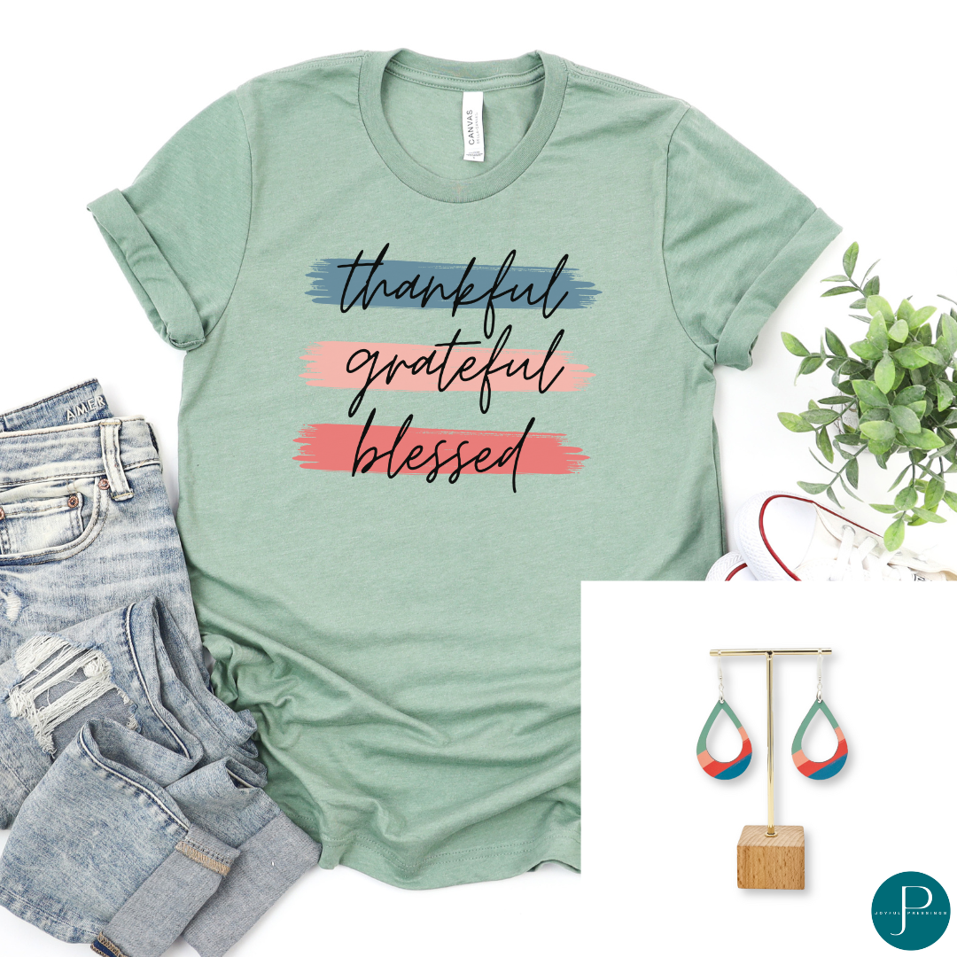 October 2024 club tee and earrings