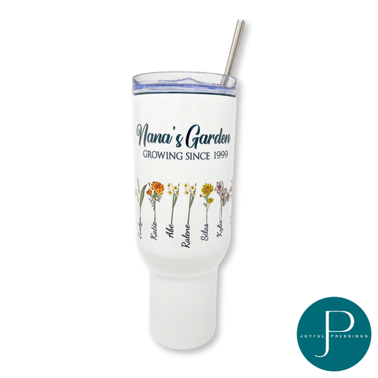 Nana's Garden 40 oz tumbler