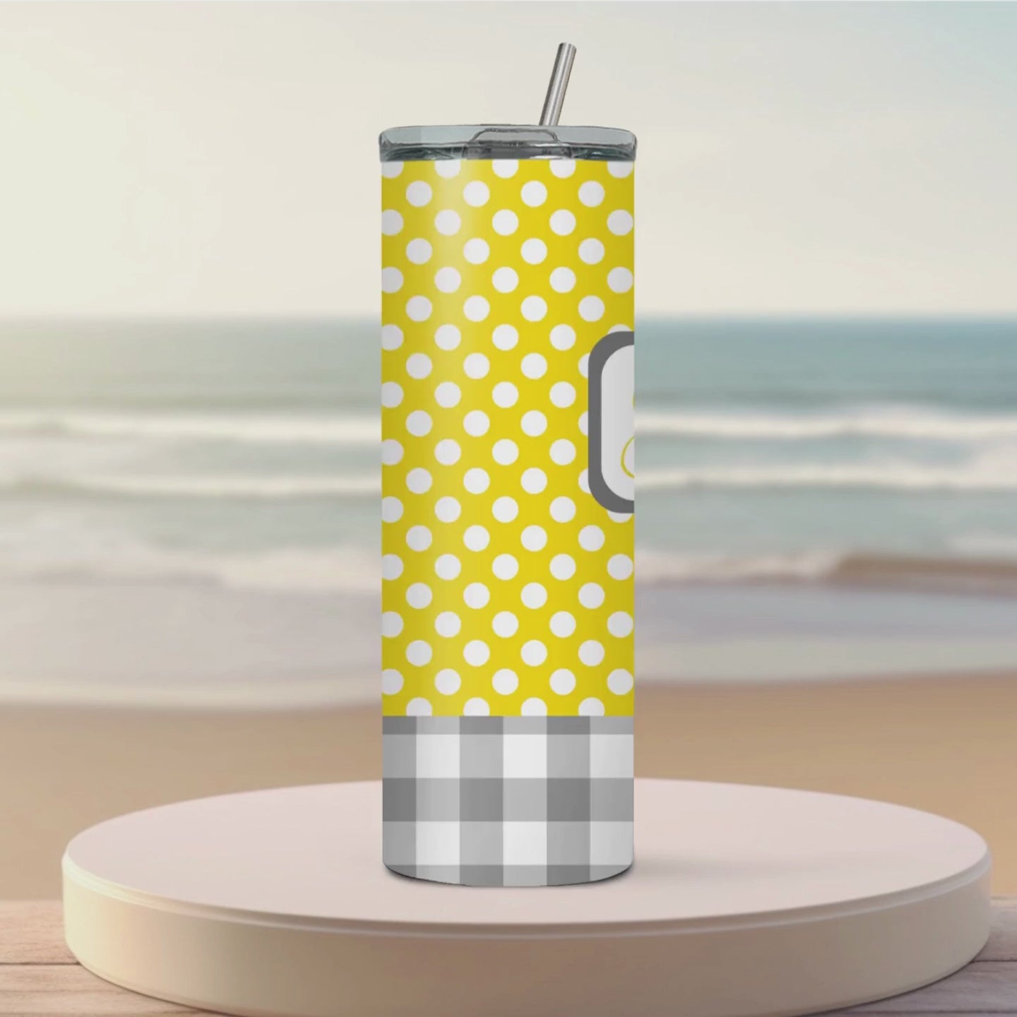 video of "Hello Summer" tumbler personalized