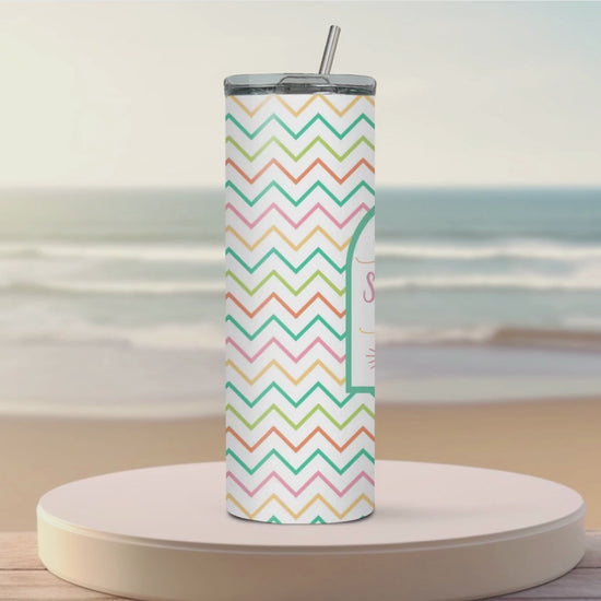 video of "Sunrise Sunset" tumbler personalized
