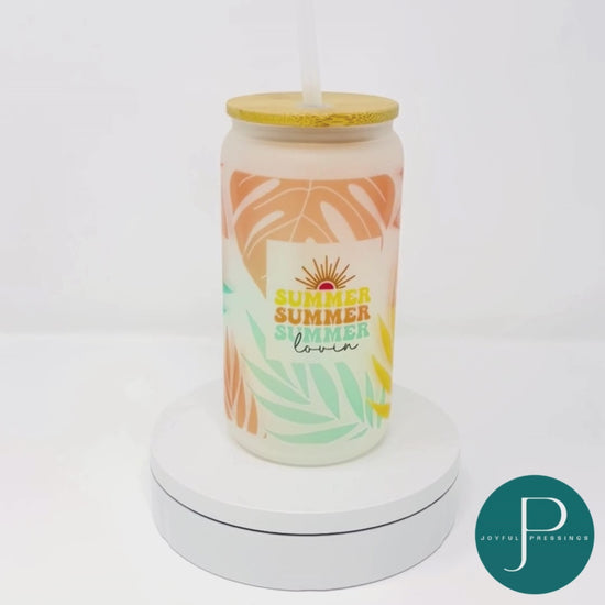 video of Summer Lovin glass tumbler
