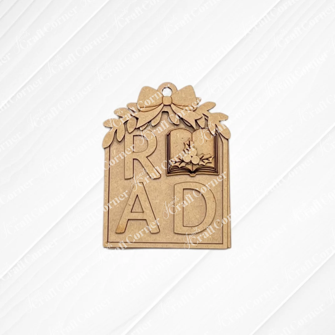 Book Lovers Ornaments - DIY holiday craft kit - Choice of 6
