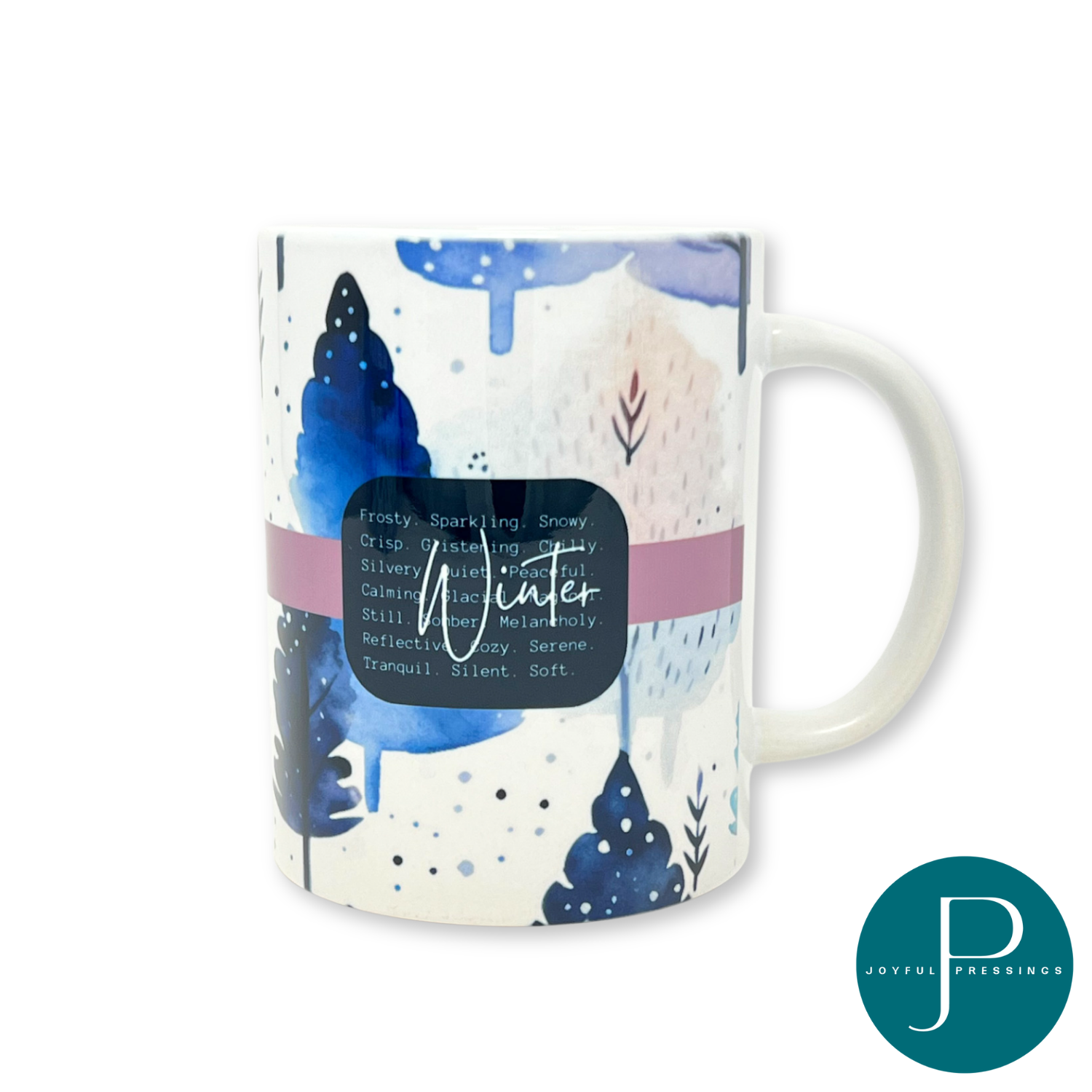 Product photo of winter scene mug